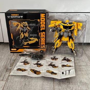 Большой (21 см) Робот-трансформер Bumblebee Hornet Knight с Аксессуарами (Бамблби) Трансформеры