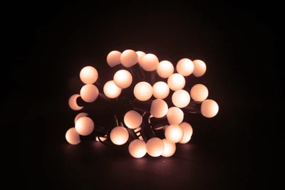 Гирлянда Шарики 36LED 6,5 м Тепло-белая