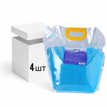Гель для УЗД SOFT GEL 5000мл середня в'язкість блакитний × 4шт