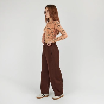 Брюки Baggy Garnamama 164-170 Коричневий (1082852.1448971)
