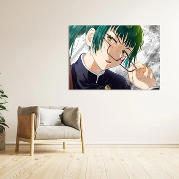 Плакат-постер с принтом Кавун Jujutsu Kaisen Магическая битва Maki Zenin Маки Зенин A4 ПЛ000773(A4)