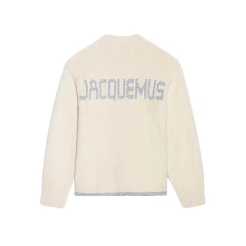 Светр No Brand La Maille Pavane Sweater Silver Logo White S