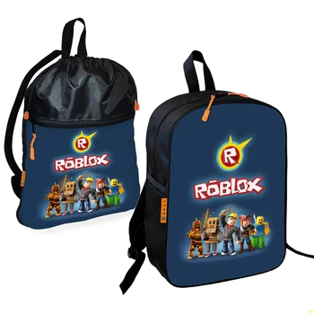 Рюкзак дитячий з сумкою для взуття No Brand Roblox Різнокольоровий 2 шт (01820)
