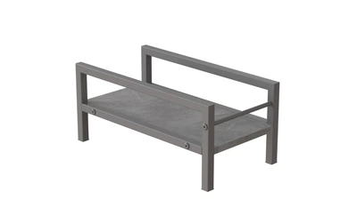 Підставка для системного блоку Ferrum-decor Нікі 21x24x45 Сірий ДСП Бетон 16мм (NIK0021)