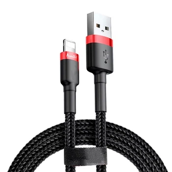 Кабель Avantis AC-48i Cool USB – Lightning 2м - черно-красный