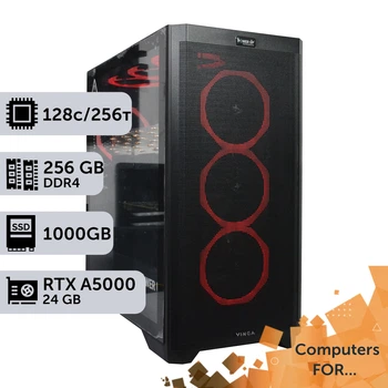 Компьютер Power Up #10 для ANSYS/AMD EPYC 7С13 x2/256 GB/SSD 1TB/NVIDIA Quadro RTX A5000 24GBдля машиностроения и сложных вычислений в области машиностроения сложного моделирования и вычислительного анализа