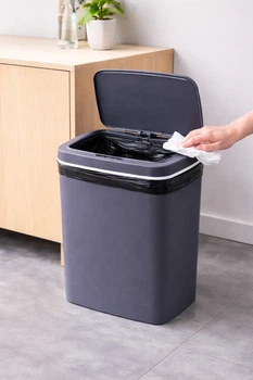 Відро для сміття зі смарт-датчиком наближення Smart trash can 16 л Синій