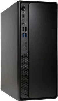 Корпус Chieftec UNI BS-10B-300 mATX , БЖ 300W, SLIM FF, USB Type C, CardReader (BS-10B-300)