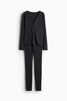Штани H&M 1256579 S темно-сірий