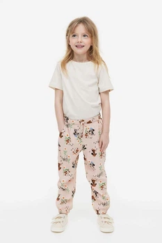 Штани H&M 1010262 128см рожевий квіти