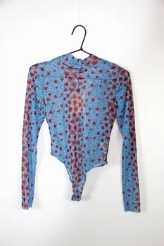 Боді Missguided CL115613 34 синій квіти
