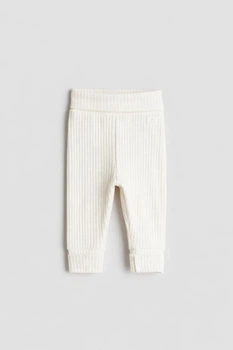 Штани H&M 981900 74см білий рубчик