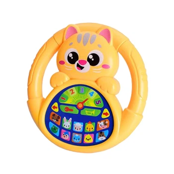 Интерактивная игрушка руль Limo Toy пластик 18 см зелёный (672355)