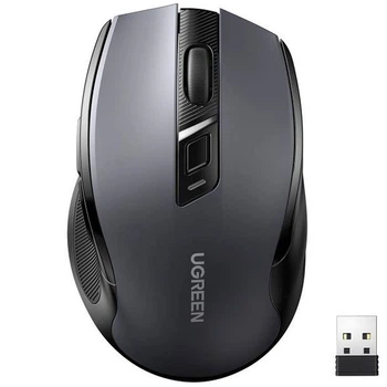 Беспроводная бесшумная мышь UGREEN MU006 Bluetooth 4000 dpi 5 кнопок 1×AA (E3E1C12D5165)