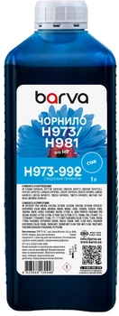 Чернила Barva для HP 971/973/981 Special Pigmented 1 л Cyan (H973-992)
