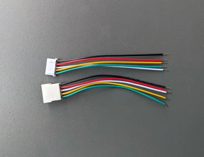 Комплект проводов 5Pin ST-XH папа мама многожильный 22AWG цветной 21 см