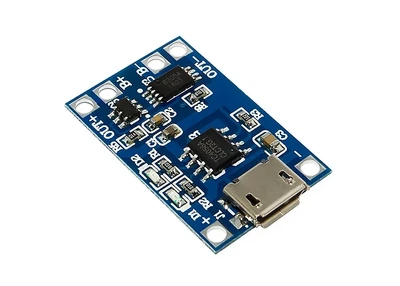 Контроллер заряда TP4056 Micro USB для Li-ion аккумуляторов 1000мА с защитой