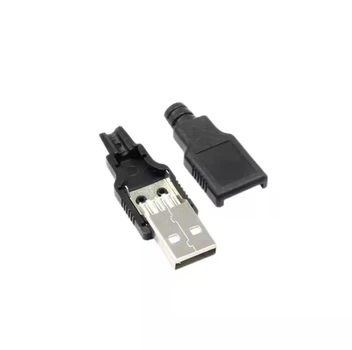 USB Type-A Male штекер розбірний DIY для ремонту кабелів