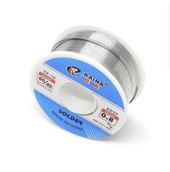 Припій з флюсом Kaina 0.8мм SOLDER CF-10 50г паяльна проволка Sn60Pb40