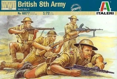 Фігури 1/72 8-ма британська армія часів Другої світової війни Italeri (I6077)