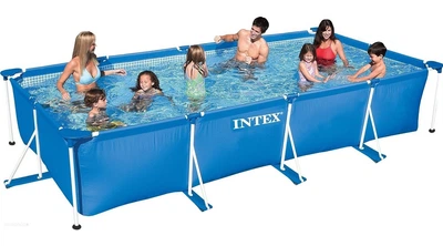 Бассейн прямоугольный каркасный с фильтрующим насосом Intex 450 x 220 x 84 см