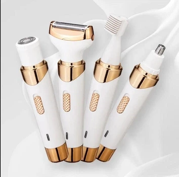 Багатофункціональний жіночий тример Lady Shaver MG-7711 4-в-1 з насадками для обличчя, брів, зони бікіні, ніг та тіла