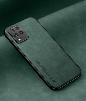 Шкіряний чохол XnE Samsung Galaxy M33 5G M336 з металевою вставкою Green (34296-08)