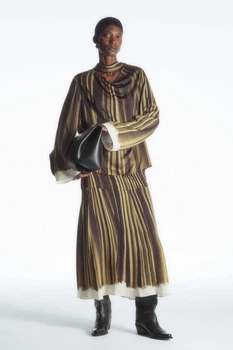 Костюм жіночий COS trompe-l'œil suit 1220386001-1214205001 34 Коричнево-Бежевий