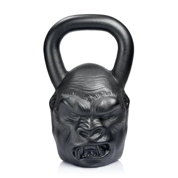 Дизайнерская спортивная гиря Gorilla 24 kg Черная 214-001-013