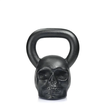 Дизайнерская спортивная гиря Skull 16 кг Черная 214-001-018