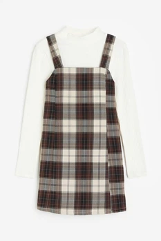 Сукня H&M 1193447 170см коричневий клітинка