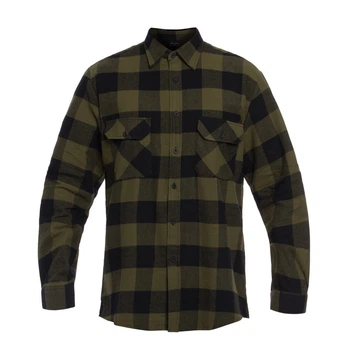 Рубашка Mil-Tec фланелевая Flannel Shirt Longsleeve S Олива (opt-M-T-8560)