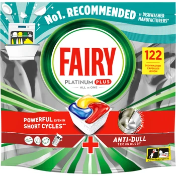 Таблетки для посудомийних машин Fairy Platinum Plus All In One Lemon 122 шт. (8700216859974) (343061)