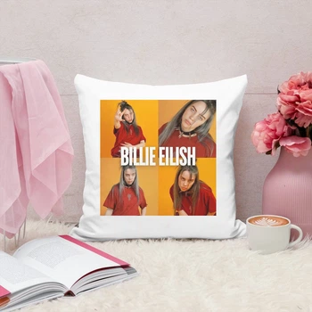 Подушка плюшевая Billie Eilish Билли Айлиш 35х35 см (БА00224)
