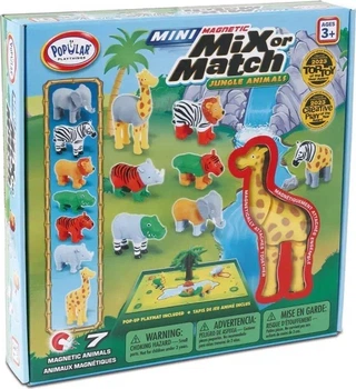 Ігровий набір Malik MalBlo Magnetic Mini Тварини з джунглів H7995 (755828623237)