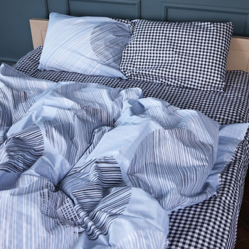 Комплект постельного белья MirSon Бязь 17-0748 Circles in Checks 175 x 210 см (2200010847468)