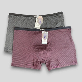 Мужские трусы чёрные + красные батал RyAmigo (3197-1), 5XL, 2 шт