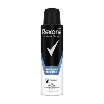 Антиперспірант-аерозоль чоловічий Rexona Men Invisible Ice Fresh, 150 мл