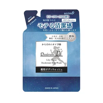 ROCKET SOAP Deodorant I'd Medicated Body Wash дезодоруючий гель для тіла, лілія (змінний блок), 400 мл