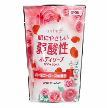 ROCKET SOAP Weak Acid Body Soap pH-балансированное мыло для тела, роза (сменный блок), 340 мл