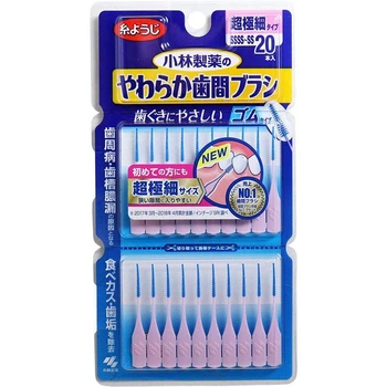 KOBAYASHI Pharmaceutical Soft Interdental Brush SS мягкая межзубная щетка, 20 шт