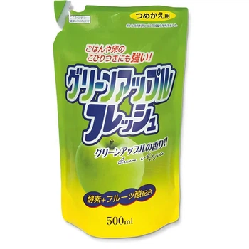 ROCKET SOAP Kitchen Detergent Apple средство для мытья посуды, яблоко (сменный блок), 500 мл
