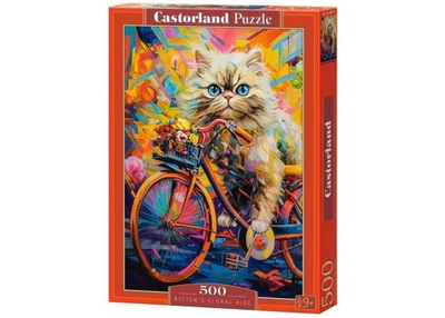 Пазл Castorland puzzle Цветочная прогулка котенка, 500 эл. (B-54015)