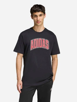 Футболка хлопковая длинная мужская Adidas Stadium Collegiate Graphic KB4929 L Черная (4068821764132)