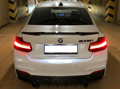 Спойлер M4-Style для BMW 2 F22 2014-2021, черный глянец