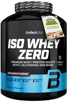 Сироватковий ізолят протеїну Biotech Iso Whey Zero порошок 1816 г Темний шоколад (5999076264001)