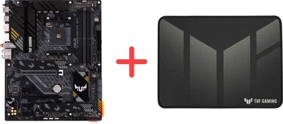Материнська плата Asus TUF Gaming B550-Plus Wi-Fi II (sAM4, AMD B550, PCI-Ex16)+ Ігрова поверхня Asus TUF Gaming P1 Speed у подарунок!