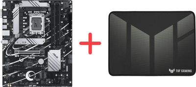 Материнська плата Asus PRIME B760-PLUS (s1700, Intel B760, PCI-Ex16)+ Ігрова поверхня Asus TUF Gaming P1 Speed у подарунок!