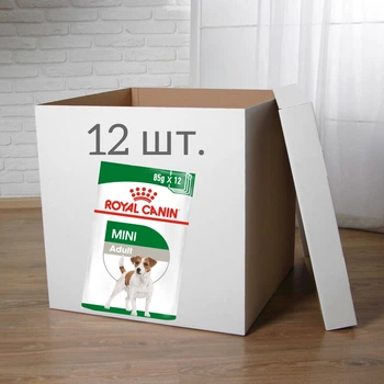ПАК.Влажный корм Royal Canin MINI ADULT для взрослых собак Мелких пород 12 шт по 85 г