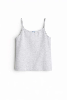 Майка H&M 1265868 сірий меланж 158-164см